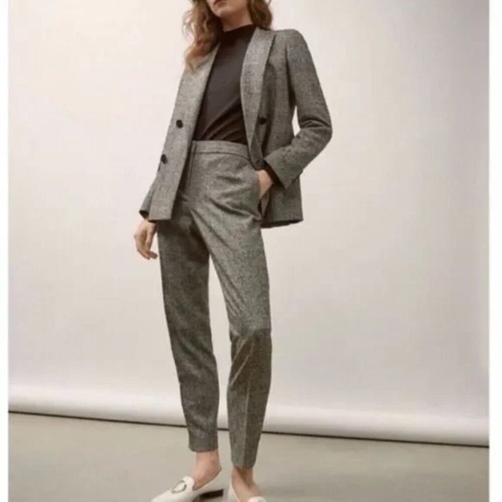 Massimo Dutti wool blend 2 piece suit pants jacket size 6/8